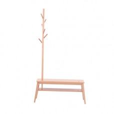 Cuier din lemn cu scaun, 1040x180x400 mm